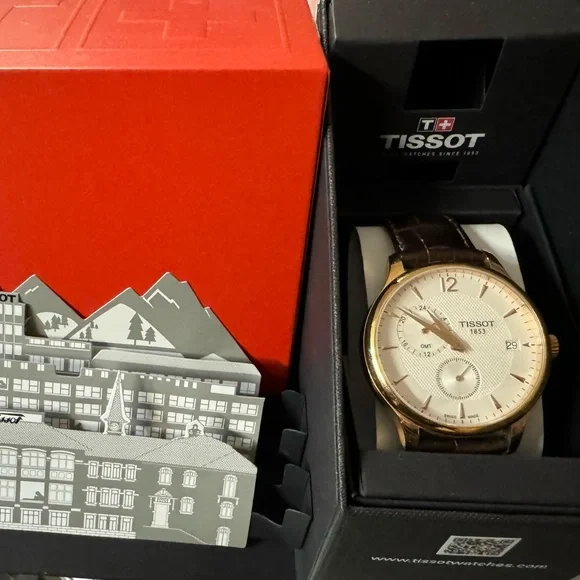 Tissot TO63639A 1853 Tradition Men's Dress Watch Stainless, Sapphire Crystal